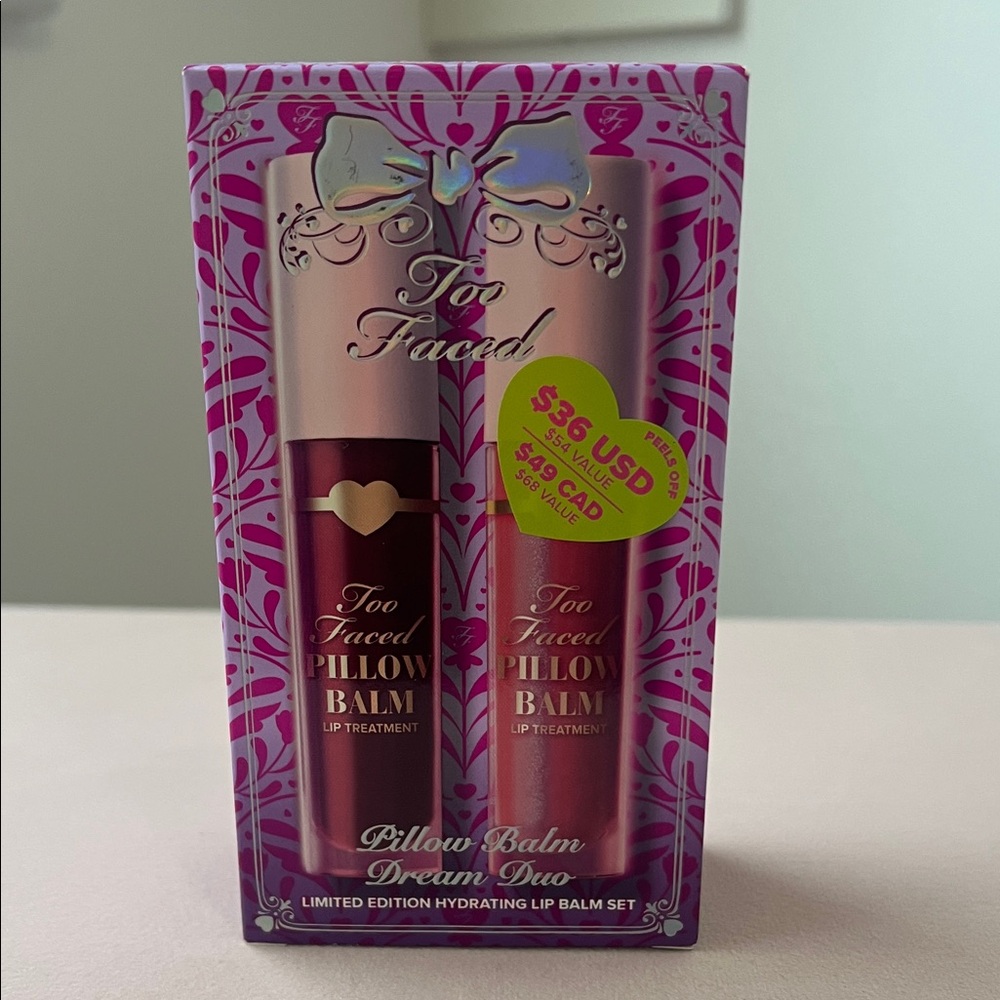 TOO FACED PILLOW BALM DREAM DUO - NEW